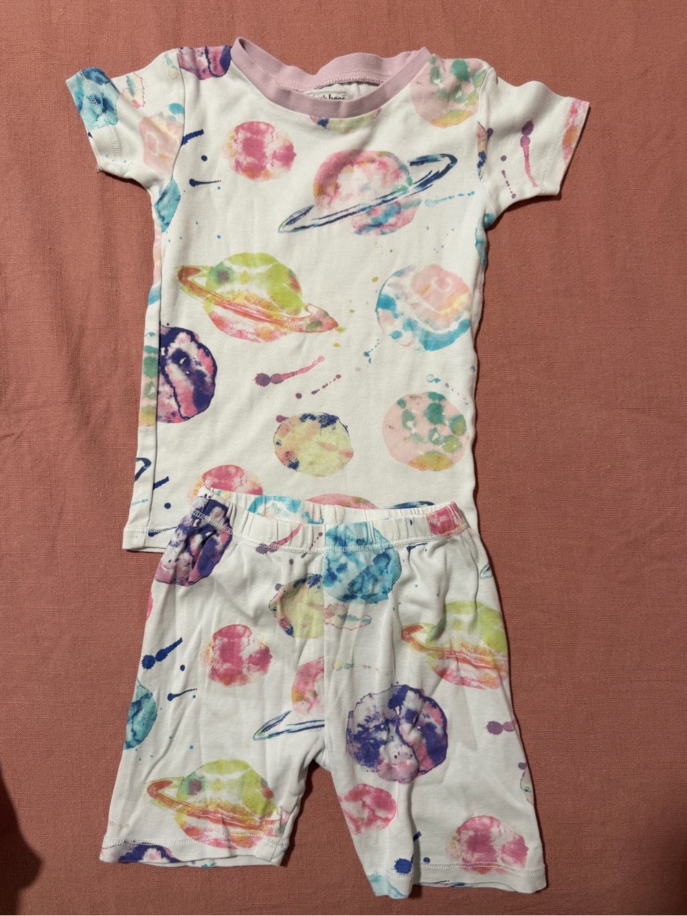 Burt's Bees Baby "Planets" short-sleeve pajama set